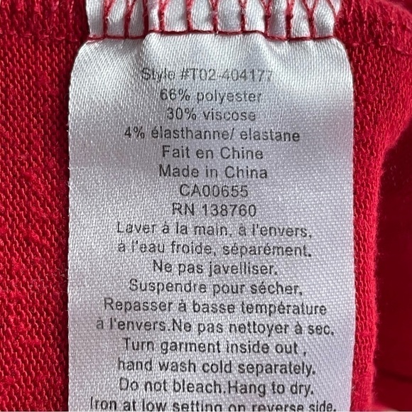 Thyme Maternity Red Short Sleeves Shirt Size Large 3/27$ - Picture 5 of 9